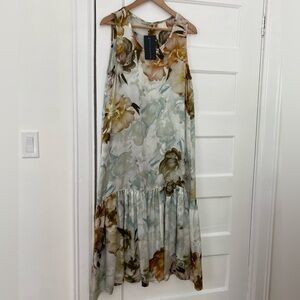 New! Bryn Walker 100% silk floral Salome dress